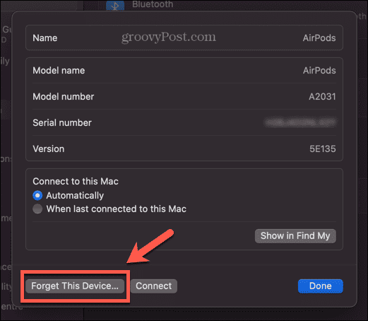 mac forget device