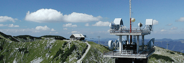 radio tower on a mountain in Austria