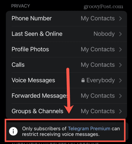 telegram voice messages
